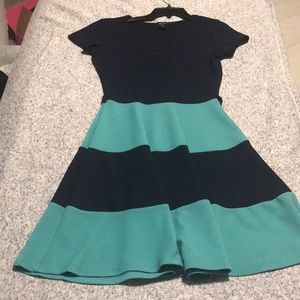 Navy Blue and Teal Sundress